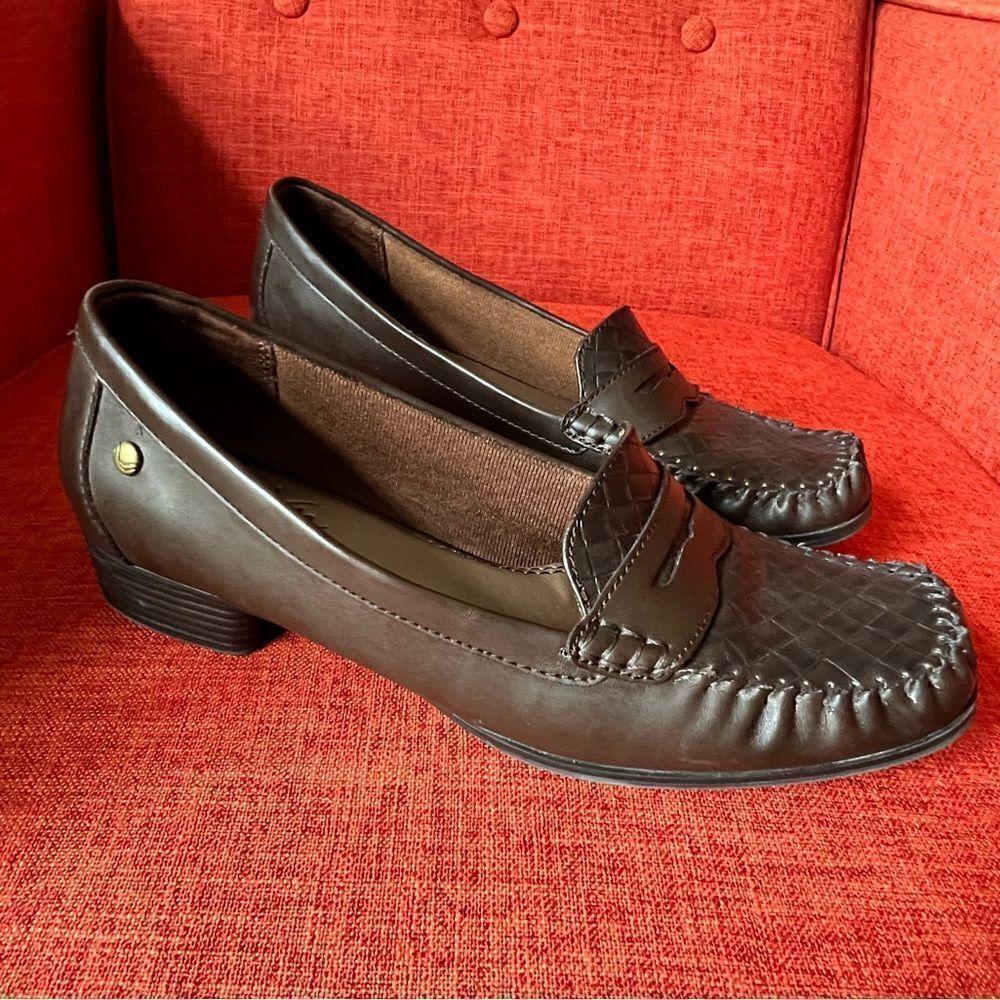 Life Stride Soft System Brown Penny Loafer Shoe